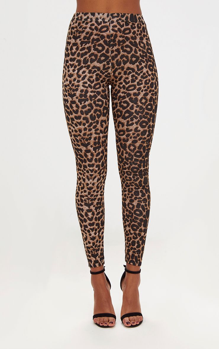 Detail Jaguar Print Leggings Nomer 2