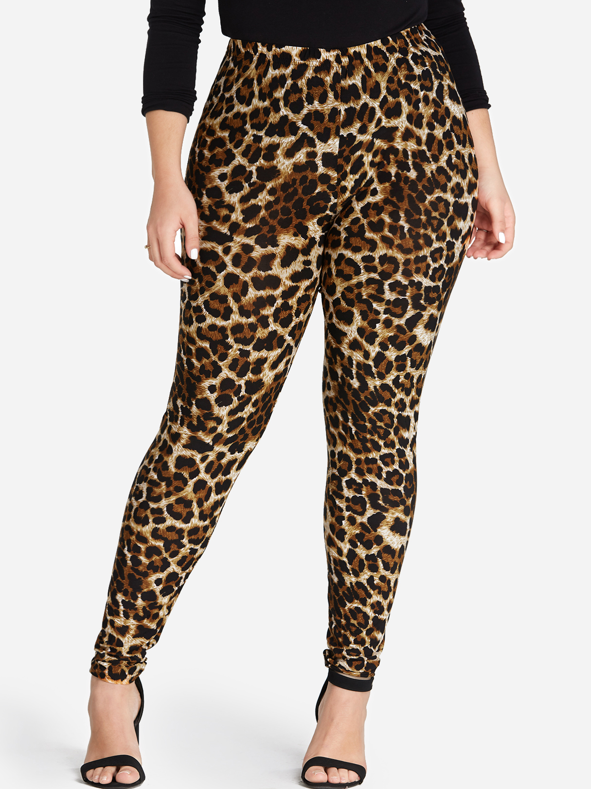 Detail Jaguar Print Leggings Nomer 12