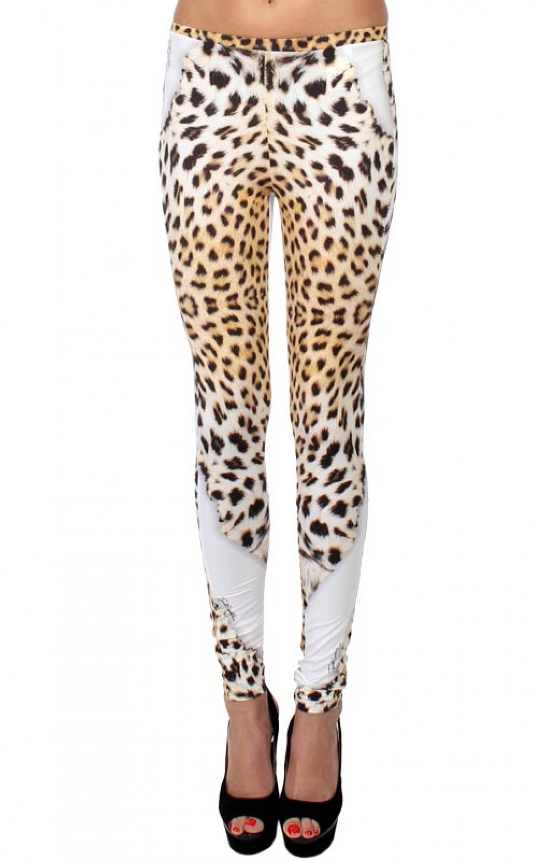 Detail Jaguar Print Leggings Nomer 15
