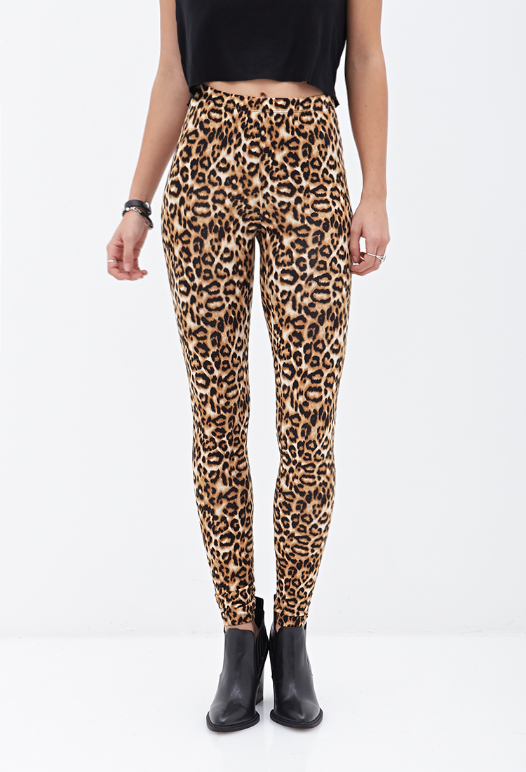 Detail Jaguar Print Leggings Nomer 21