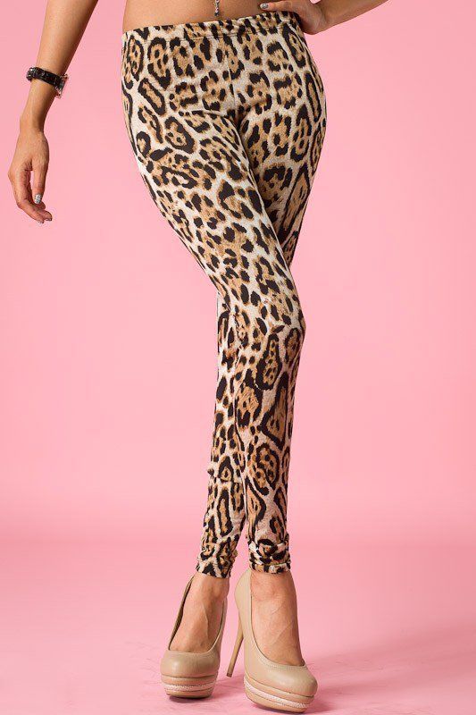 Detail Jaguar Print Leggings Nomer 23