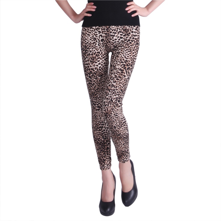 Detail Jaguar Print Leggings Nomer 3