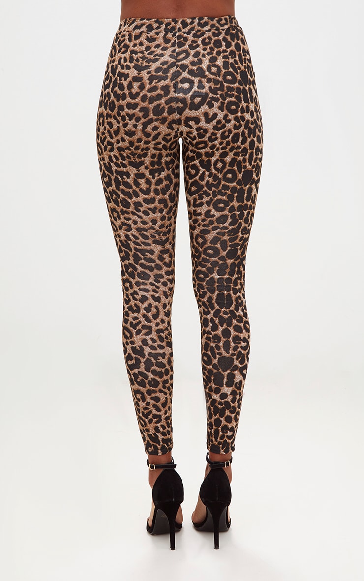 Detail Jaguar Print Leggings Nomer 6