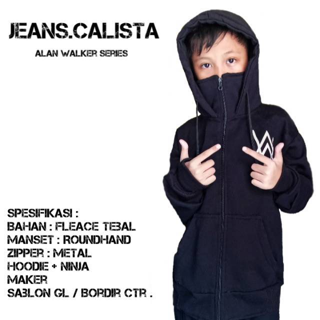 Detail Jaket Alan Walker Anak Nomer 29