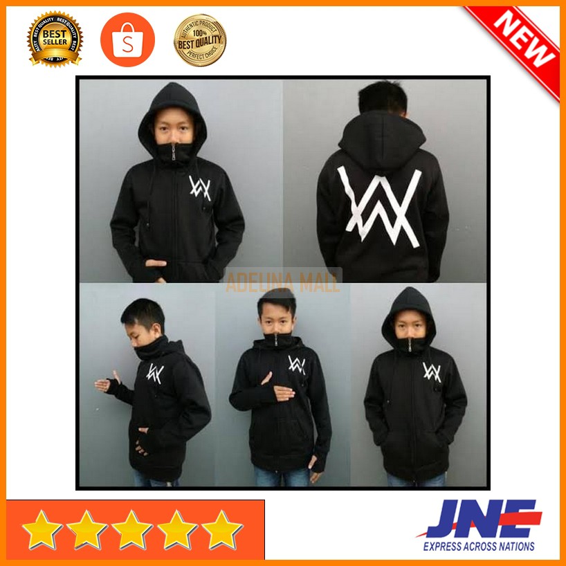 Detail Jaket Alan Walker Anak Nomer 40