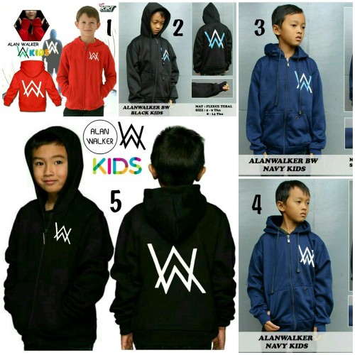 Detail Jaket Alan Walker Anak Nomer 9