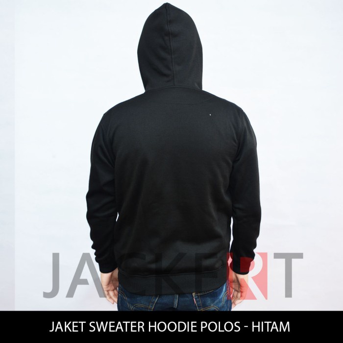 Detail Jaket Hoodie Hitam Polos Nomer 12