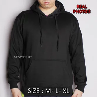 Detail Jaket Hoodie Hitam Polos Nomer 31