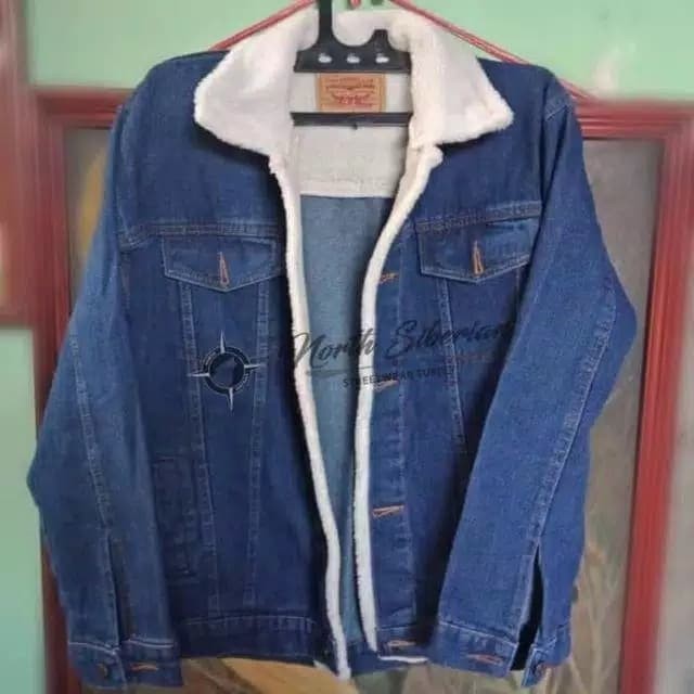 Detail Jaket Jeans Bulu Nomer 42