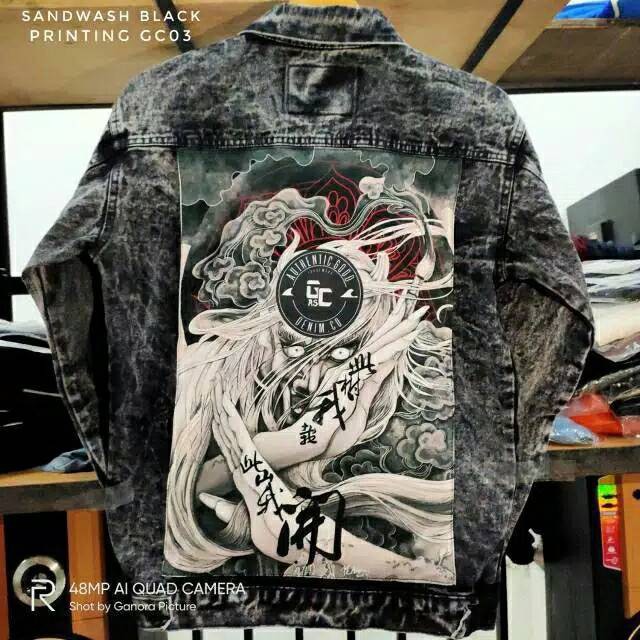 Detail Jaket Jeans Gambar Belakang Nomer 6