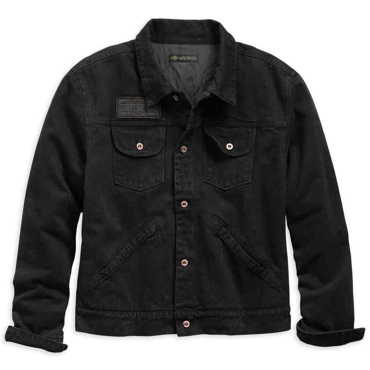 Detail Jaket Jeans Harley Davidson Nomer 40