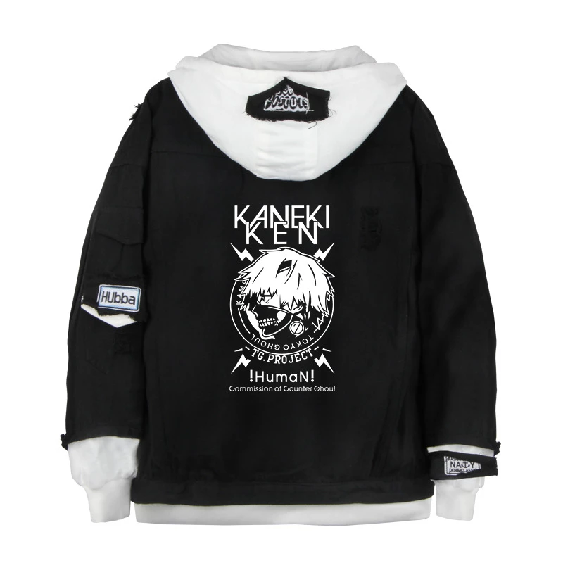 Detail Jaket Kaneki Hitam Nomer 25