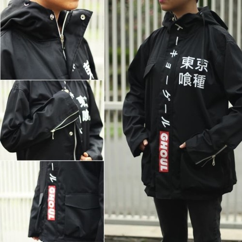 Detail Jaket Kaneki Hitam Nomer 35