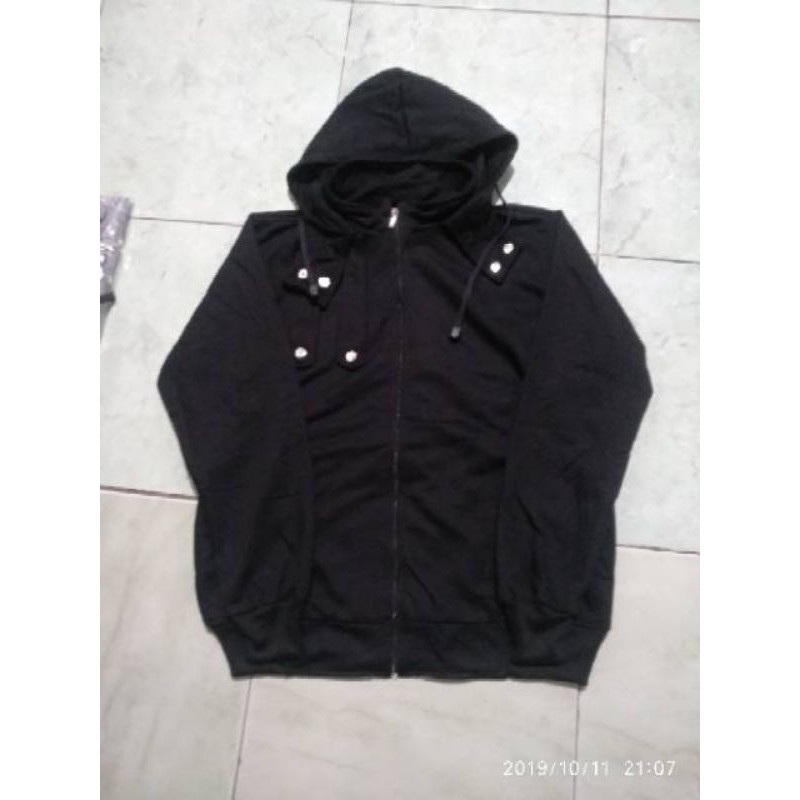 Detail Jaket Kaneki Hitam Nomer 47