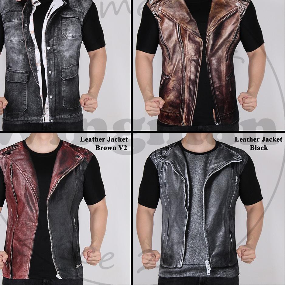 Detail Jaket Kulit Lengan Pendek Nomer 11