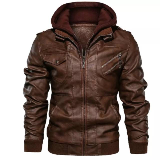 Detail Jaket Kulit Lengan Pendek Nomer 12