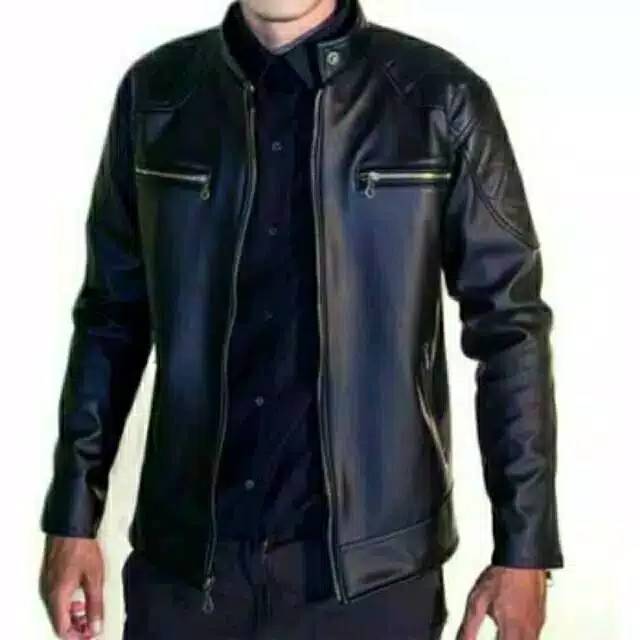 Detail Jaket Kulit Lengan Pendek Nomer 38