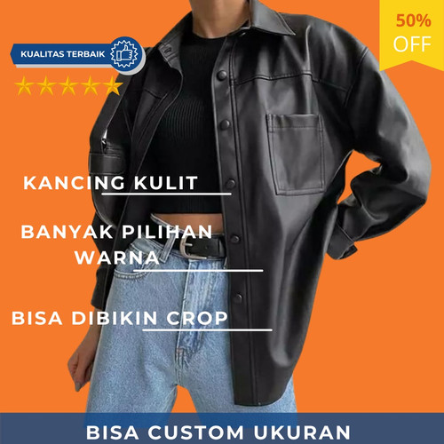 Detail Jaket Kulit Lengan Pendek Nomer 42