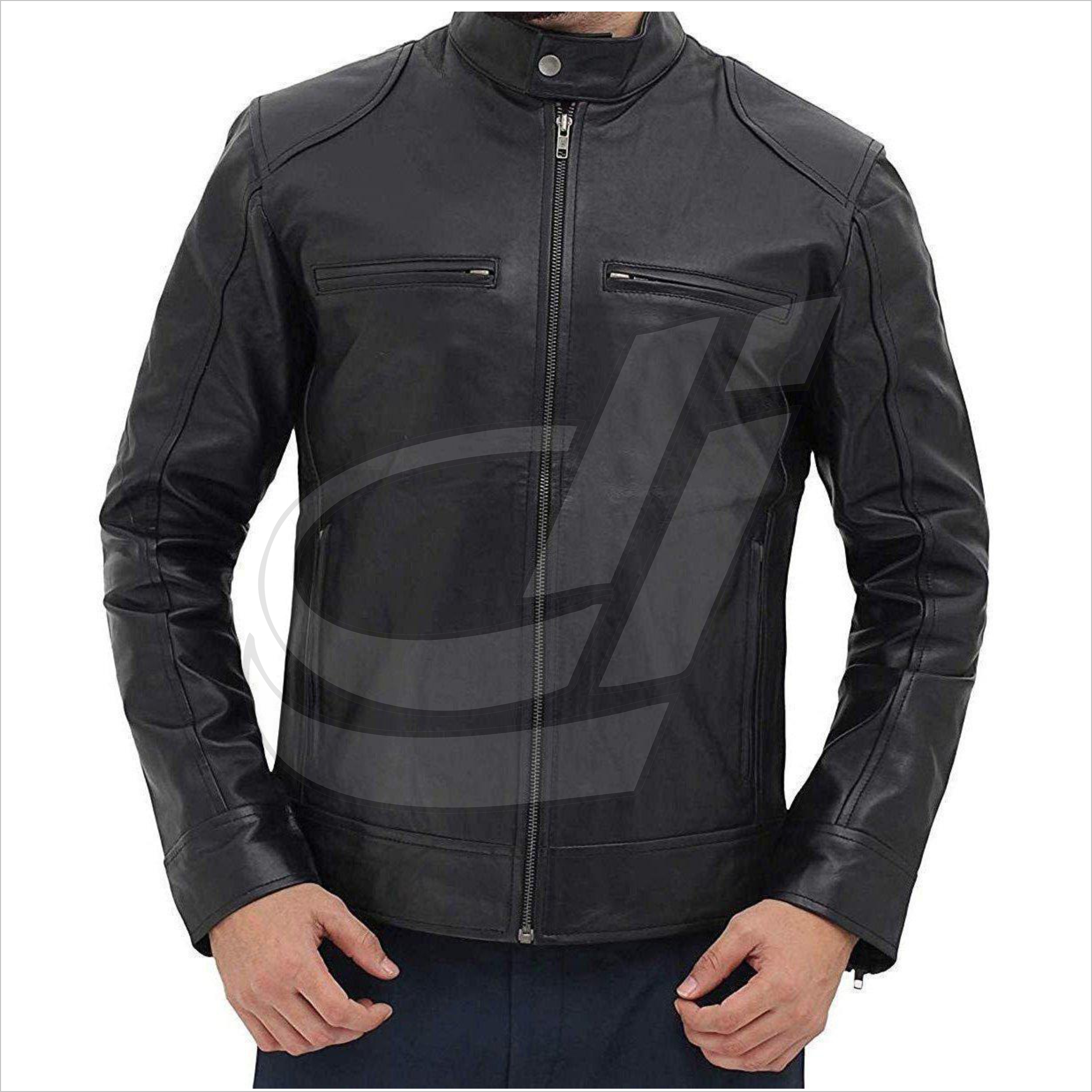 Detail Jaket Kulit Lengan Pendek Nomer 52