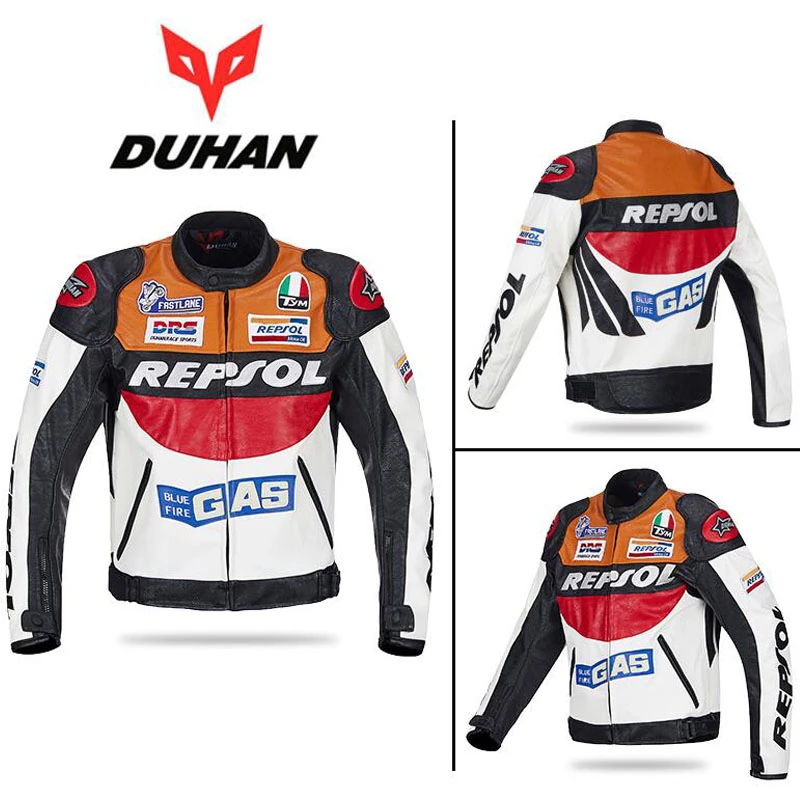 Detail Jaket Kulit Motor Balap Nomer 9