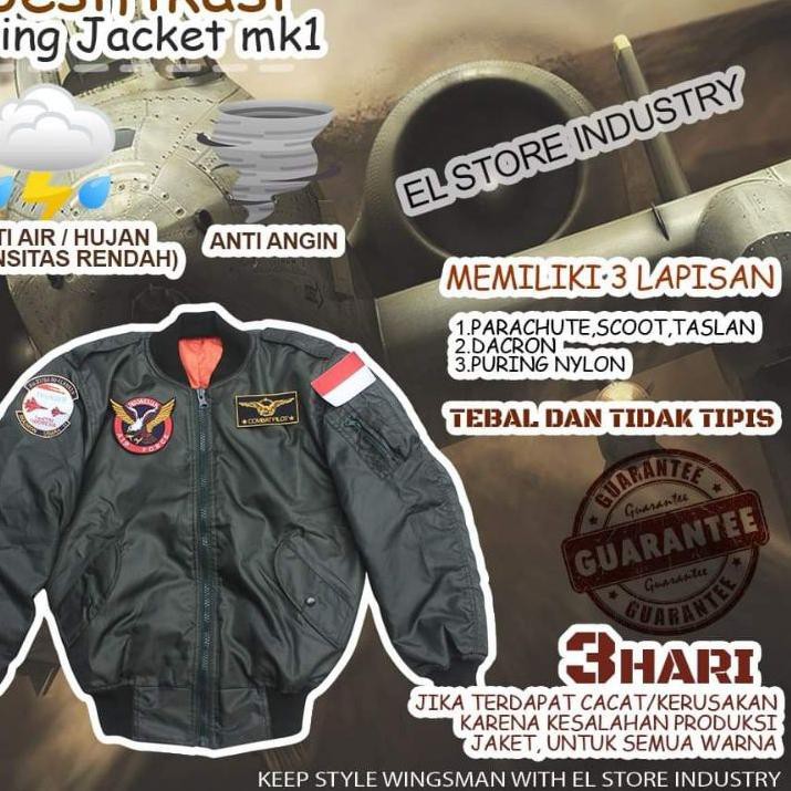 Detail Jaket Kulit Pilot Tempur Nomer 16