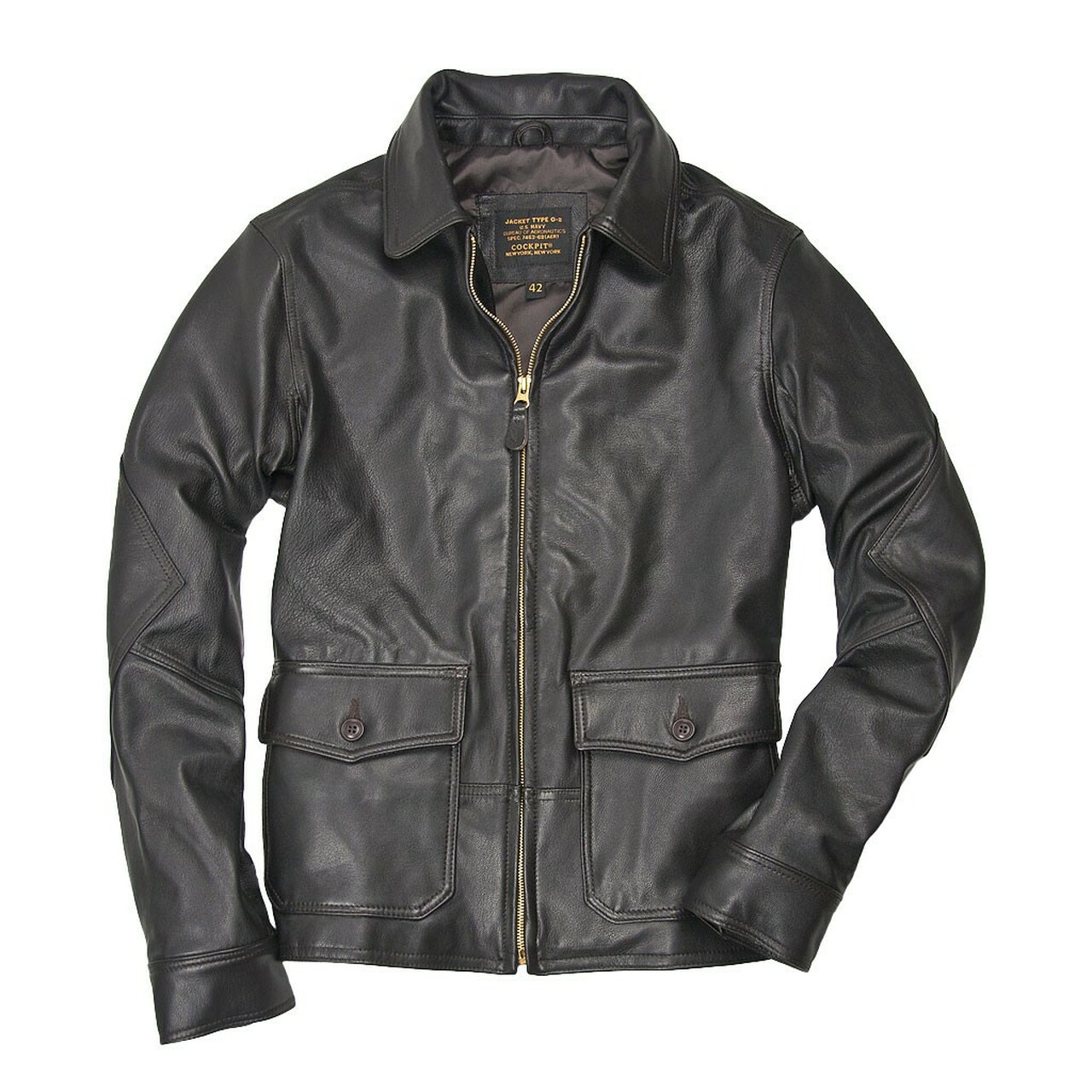 Detail Jaket Kulit Pilot Tempur Nomer 8