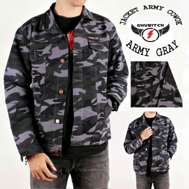 Detail Jaket Motif Tentara Nomer 11