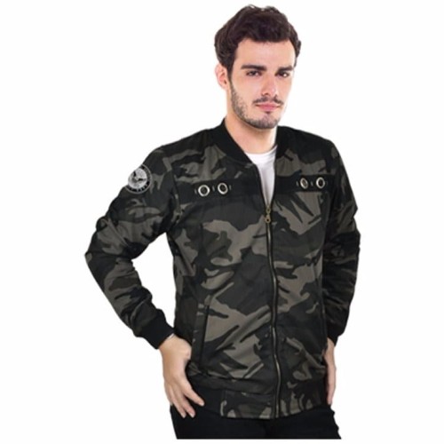 Detail Jaket Motif Tentara Nomer 33