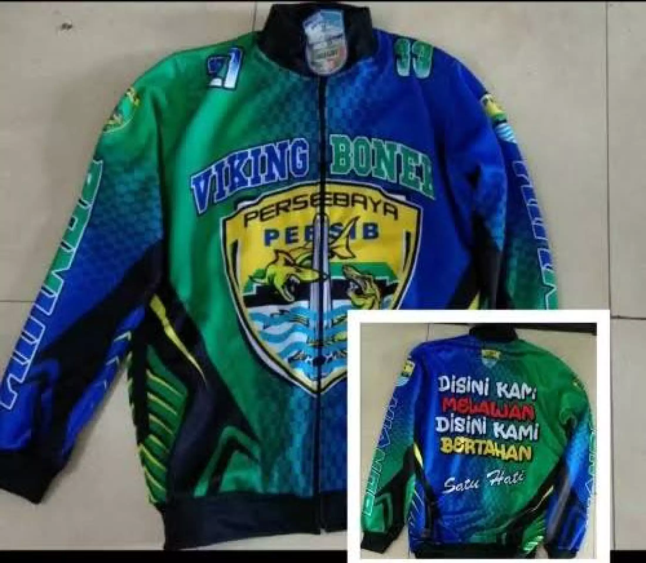 Detail Jaket Persib Original Nomer 33