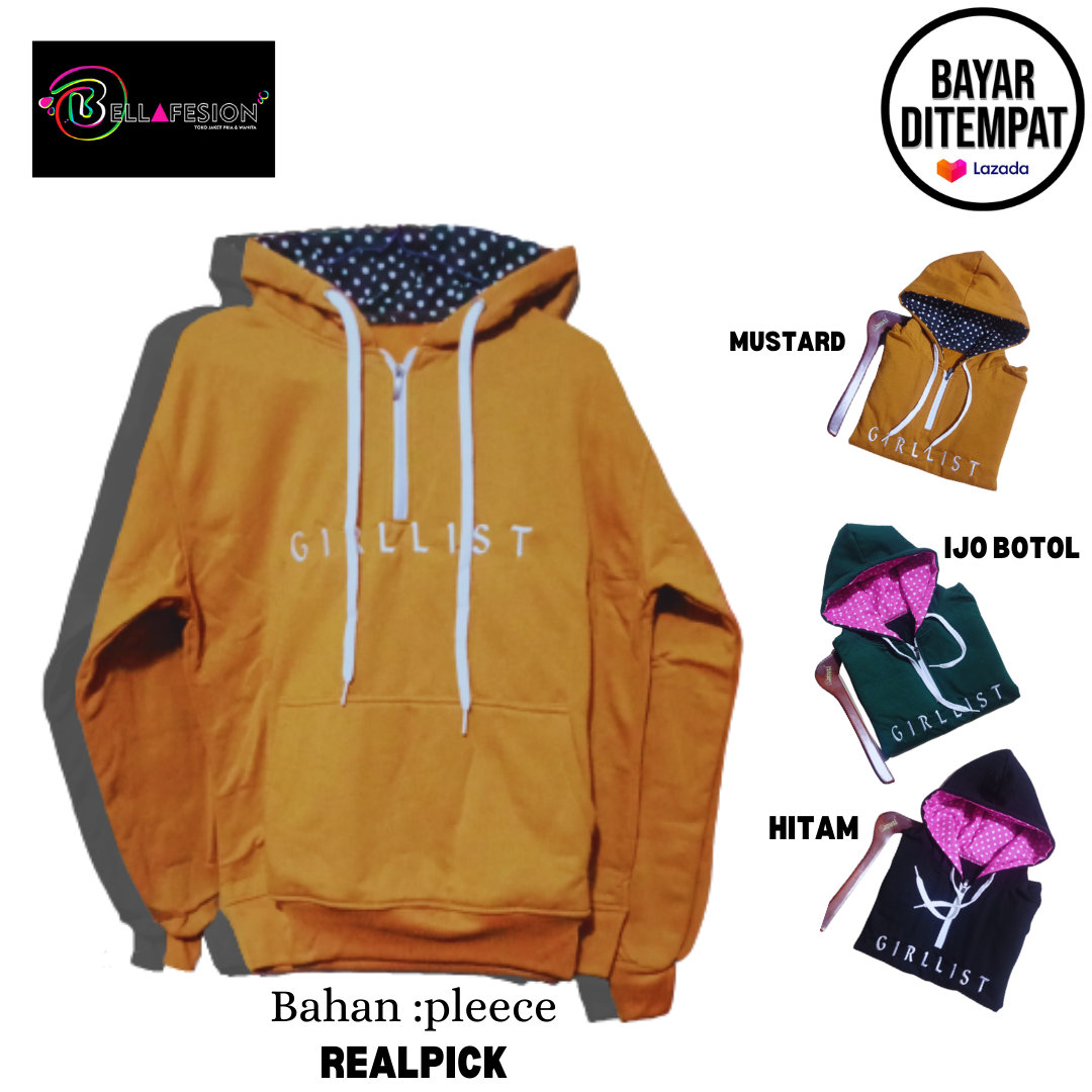 Detail Jaket Resleting Setengah Nomer 32