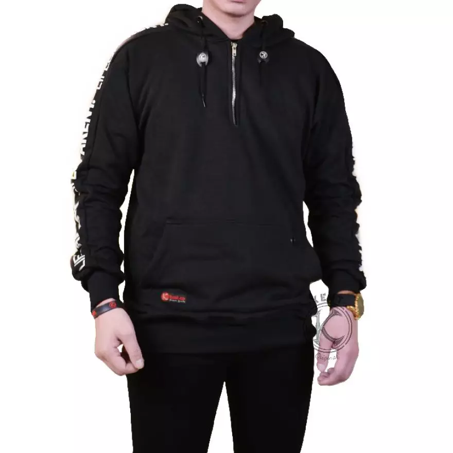 Detail Jaket Resleting Setengah Nomer 6