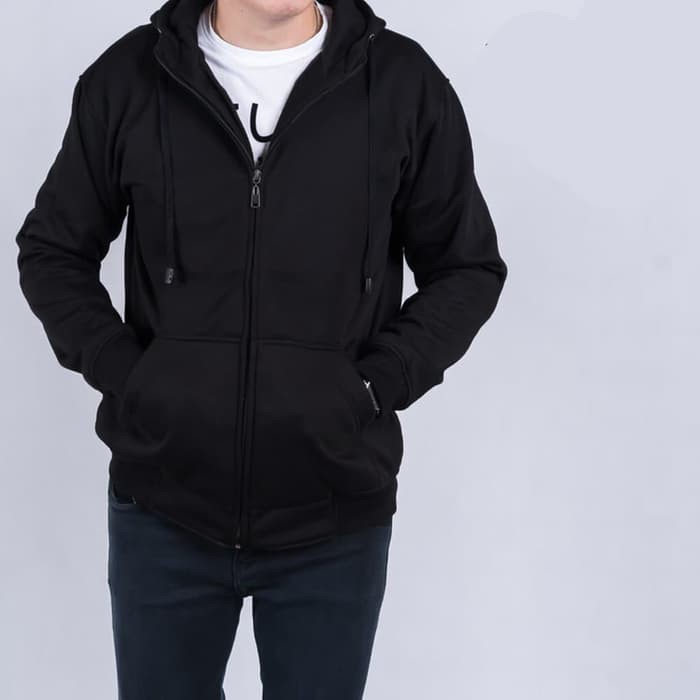 Detail Jaket Warna Hitam Polos Nomer 7