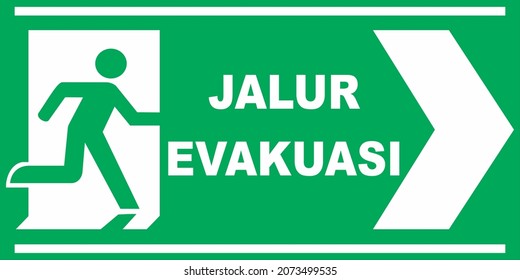 Detail Jalur Evakuasi Vector Nomer 3