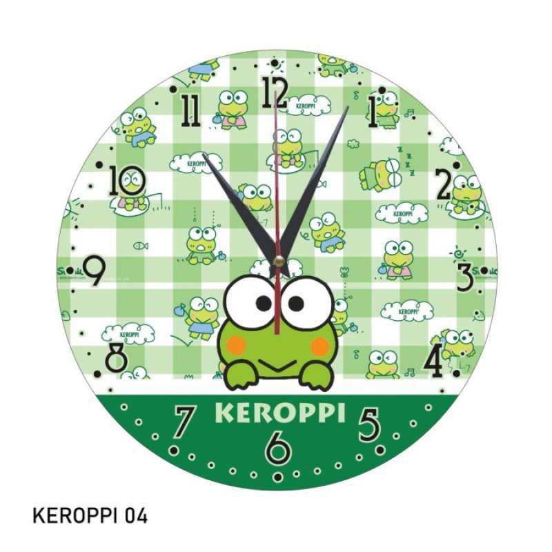 Detail Jam Dinding Keroppi Nomer 26