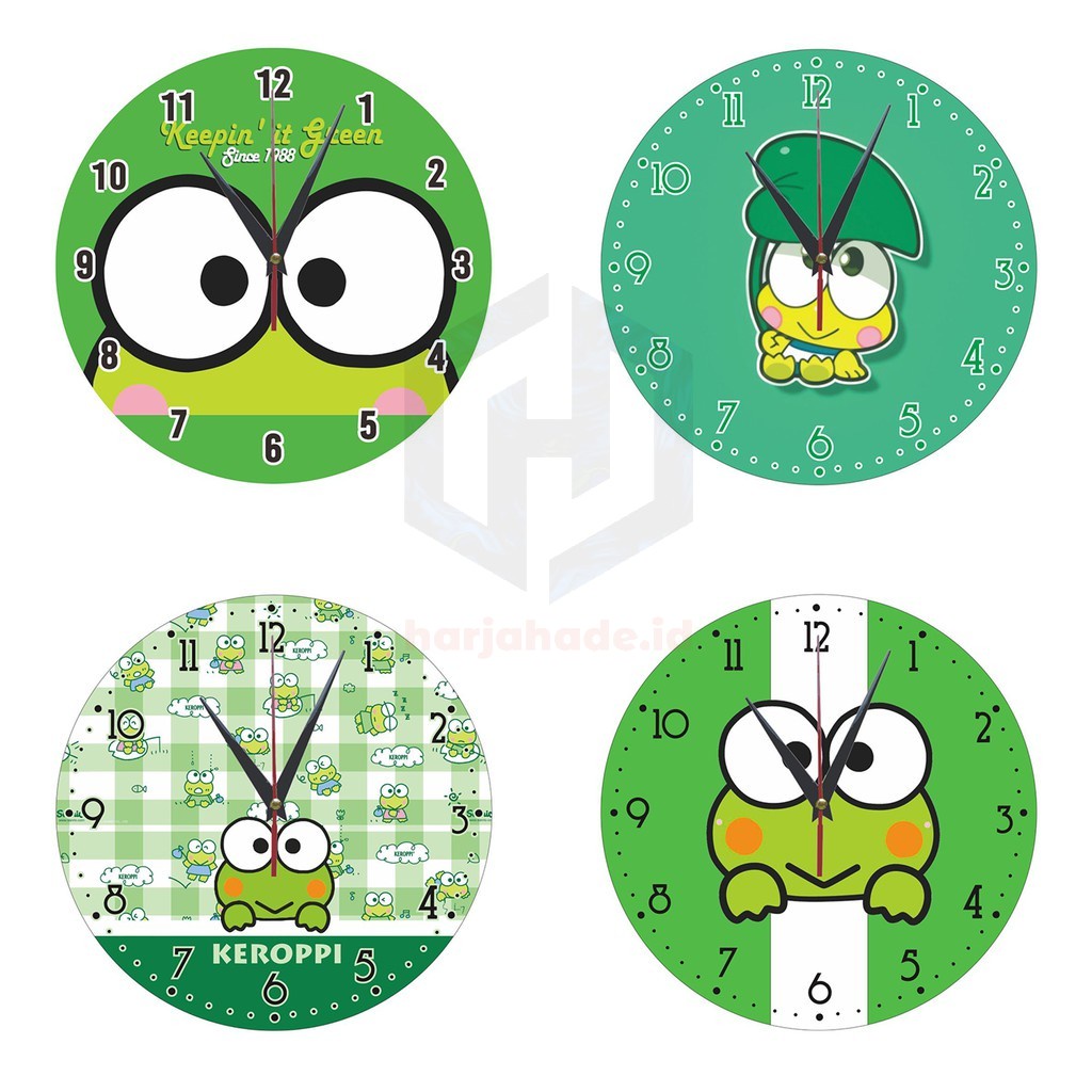 Detail Jam Dinding Keroppi Nomer 34