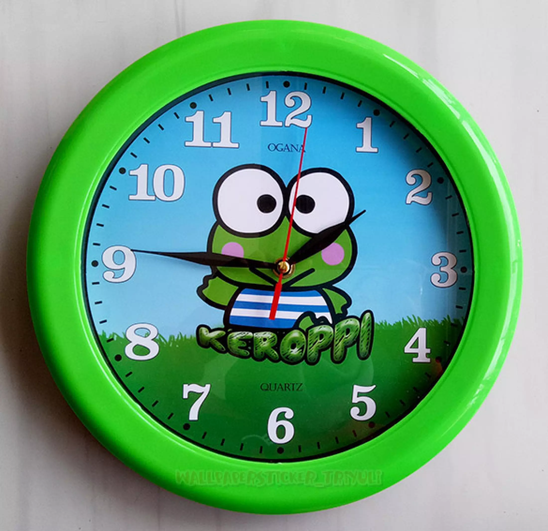 Detail Jam Dinding Keroppi Nomer 7