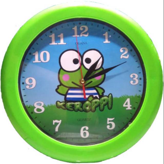 Detail Jam Dinding Keroppi Nomer 8