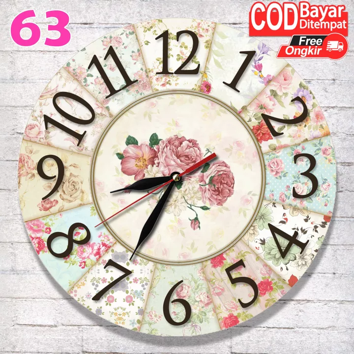 Detail Jam Dinding Shabby Chic Nomer 7