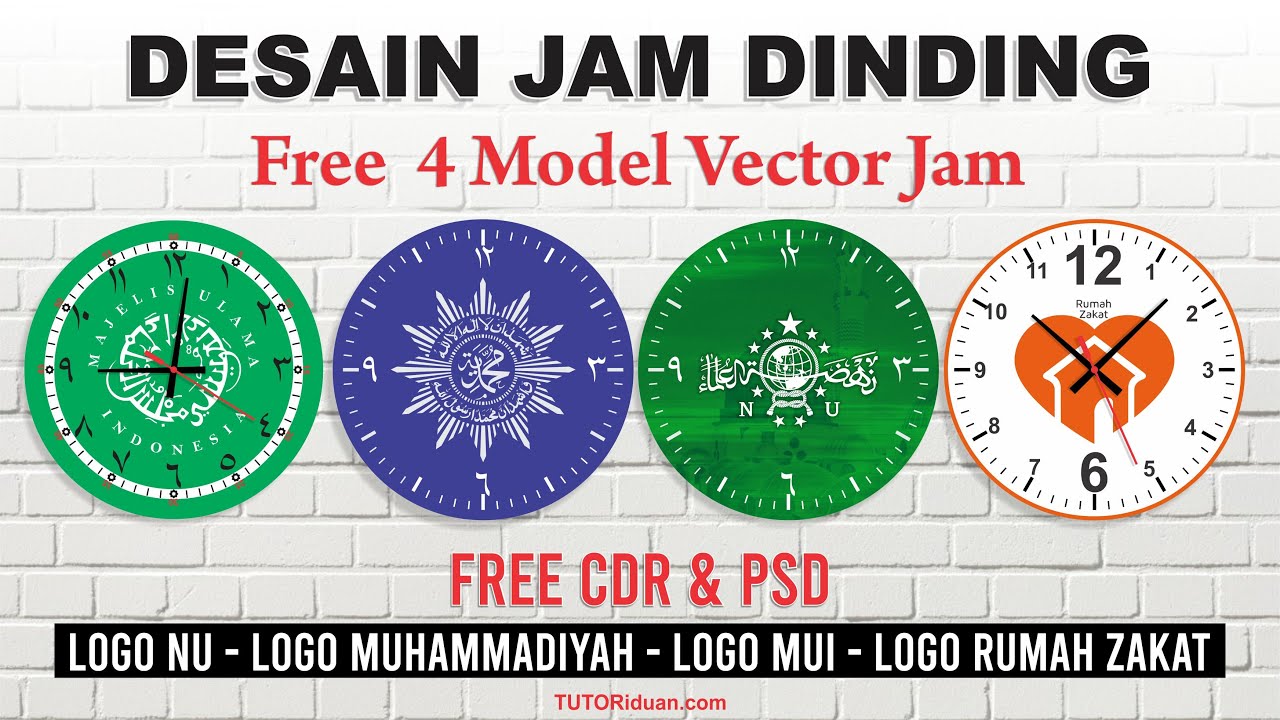 Detail Jam Dinding Vector Nomer 36