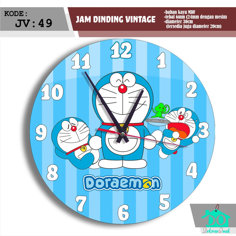 Detail Jam Doraemon Dinding Nomer 4