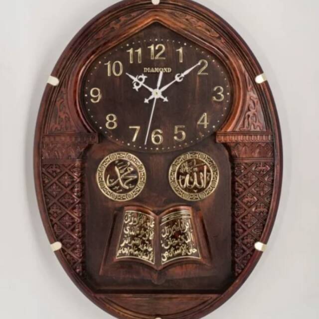 Detail Jam Kaligrafi Kayu Nomer 3