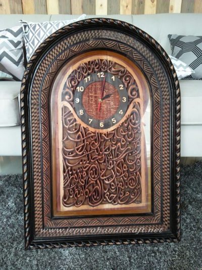 Detail Jam Kaligrafi Kayu Nomer 21
