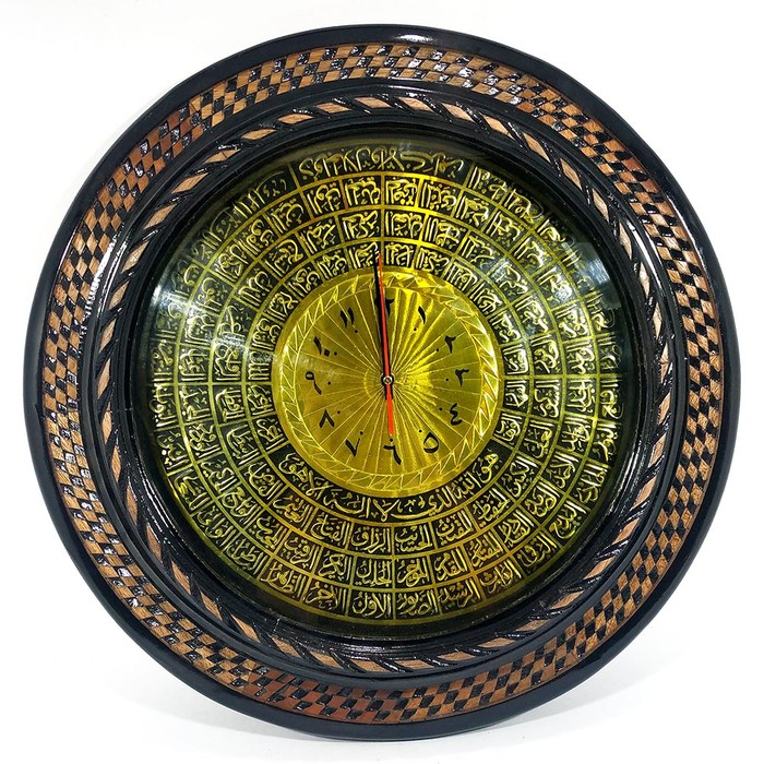 Detail Jam Kaligrafi Kayu Nomer 35