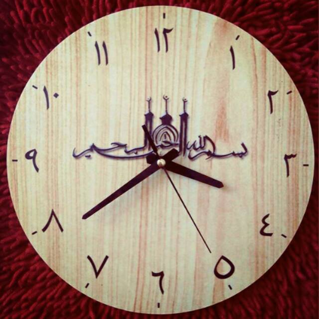 Detail Jam Kaligrafi Kayu Nomer 47