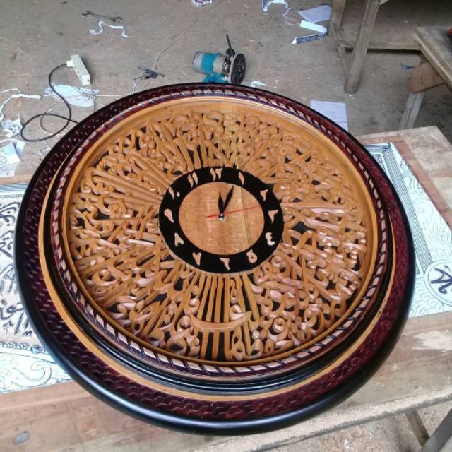 Detail Jam Kaligrafi Kayu Nomer 57