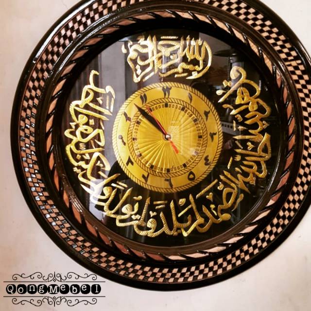Detail Jam Kaligrafi Kayu Nomer 8