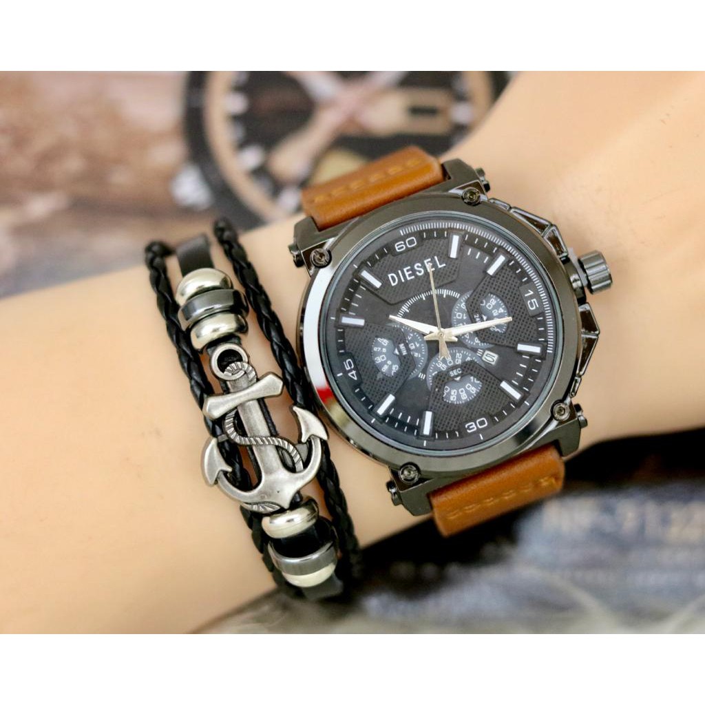 Detail Jam Tangan Diesel Tali Kulit Nomer 15