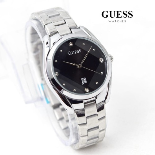 Detail Jam Tangan Guess Wanita Rantai Silver Nomer 8