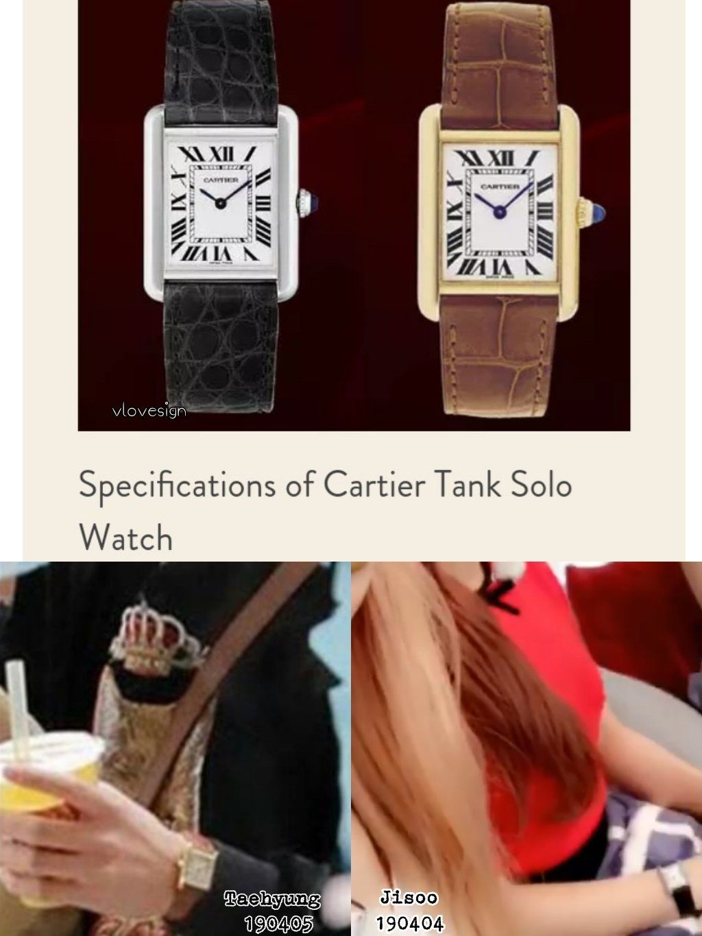 Detail Jam Tangan Kim Taehyung Nomer 30