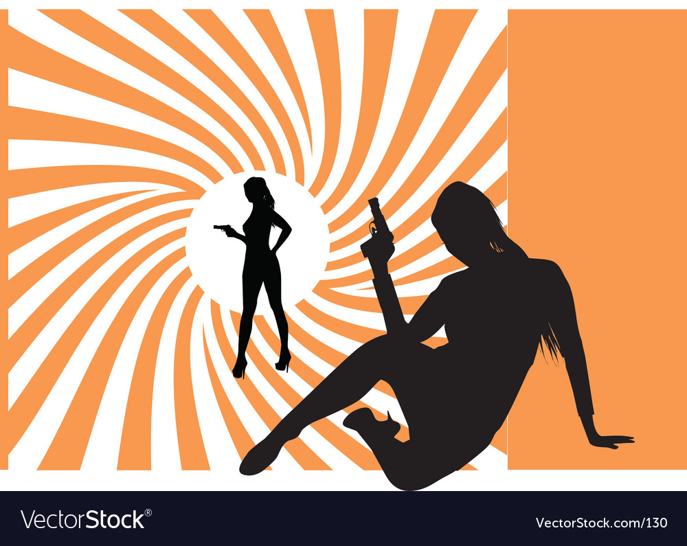 Detail James Bond Silhouette Vector Nomer 35